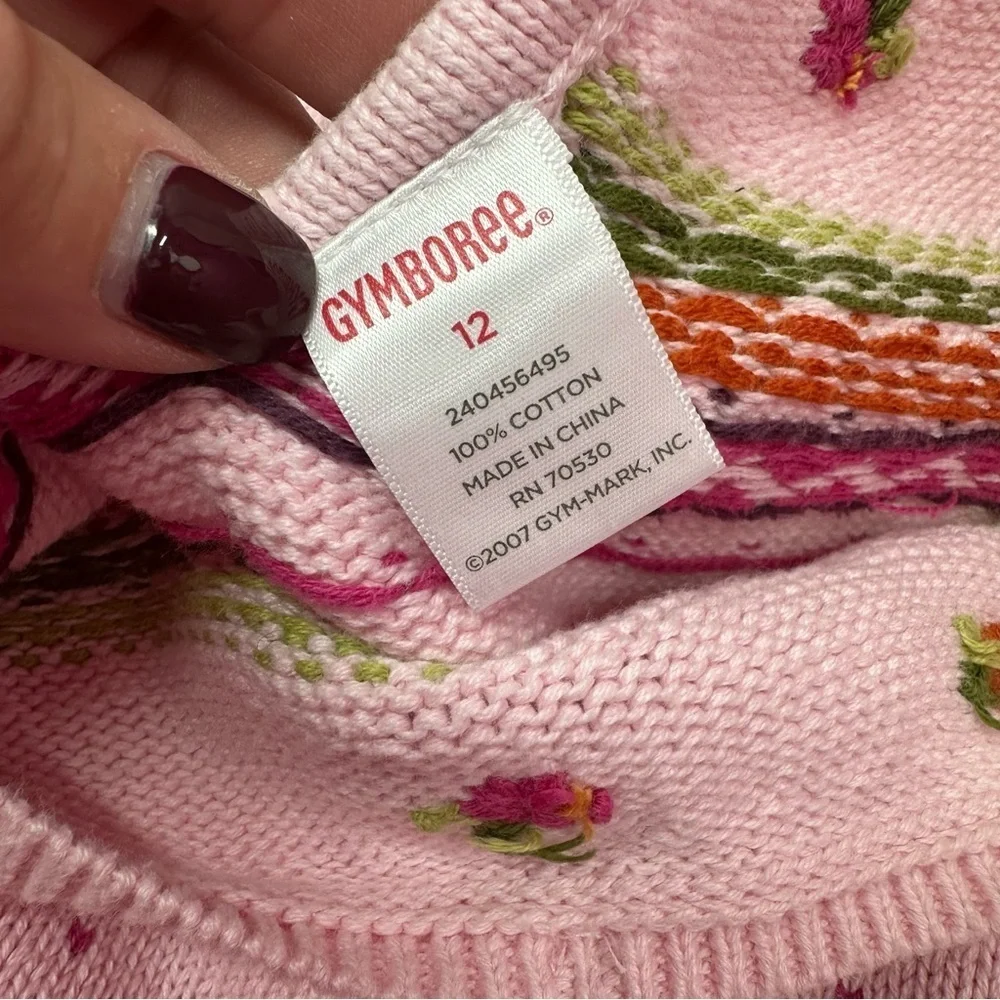gymboree 2007 pink sweater dress sz 12 100% Cotton